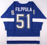 Valtteri Filppula Signed Lightning Jersey (JSA COA) Tampa Bay Center 2013 - 2017