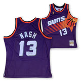 Steve Nash Autographed Phoenix Suns Mitchell & Ness Swingman Jerseys Beckett Pur