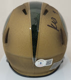 KENNETH WALKER III SIGNED MICHIGAN STATE SPARTANS BRONZE SPEED MINI HELMET