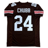 Nick Chubb Autographed SIGNED Jersey - Brown - Beckett Authentic