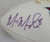 MARCUS MARIOTA AUTOGRAPHED WHITE LOGO FOOTBALL TENNESSEE TITANS BECKETT 132506