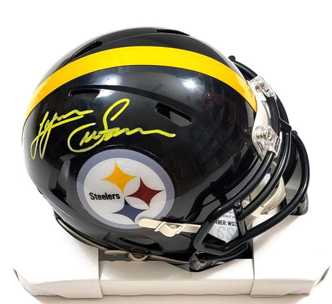 Lynn Swann Autographed Pittsburgh Steelers Speed Mini Helmet Beckett Witness