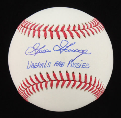 Goose Gossage Signed OML Baseball Inscribed "Liberals Are Pu**ies (Beckett)