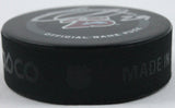 Nathan MacKinnon Signed Colorado Avalanche 25th Anniversary Hockey Puck-Fanatics