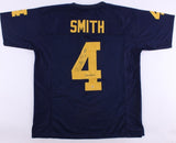 De'Veon Smith Signed University of Michigan Wolverines Jersey Inscribed Go Blue