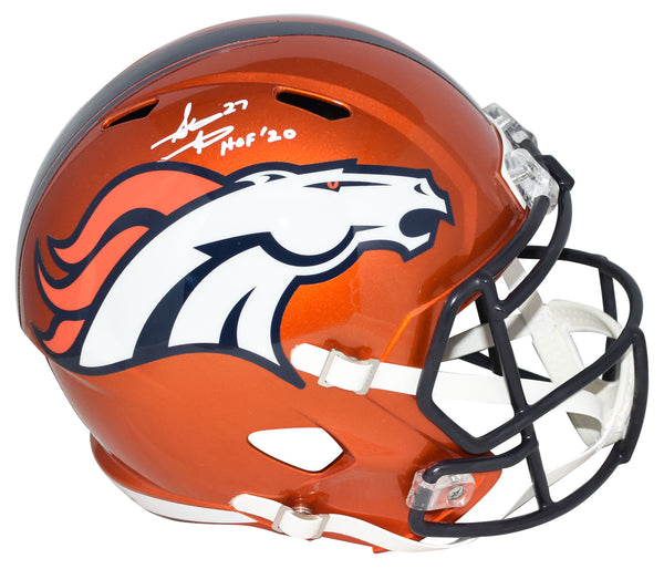 STEVE ATWATER SIGNED DENVER BRONCOS FULL SIZE FLASH HELMET BECKETT W/ HOF 20