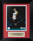 Ozzie Smith Autographed St Louis Cardinals Flip 8x10 Framed Photo Fanatics COA