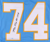 Ron Mix Signed Chargers Jersey Inscribed "HOF 1979" (SGC COA) 8x AFL All-Star