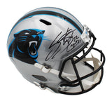 Cam Newton Signed Carolina Panthers Speed Full Size Chrome Helmet "Agent" Insc