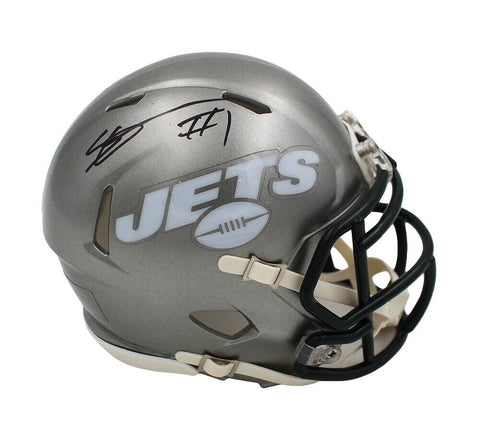 Sauce Gardner Signed New York Jets Speed Flash NFL Mini Hemet