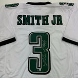 Autographed/Signed Nolan Smith Jr. Philadelphia White Football Jersey BAS COA