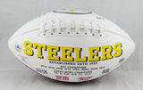 Dermontti Dawson Autographed Steelers Logo Football W/HOF- The Jersey Source Aut