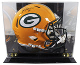 Packers Brett Favre Signed Full Size Speed Proline Helmet W/ Case BAS Witnessed