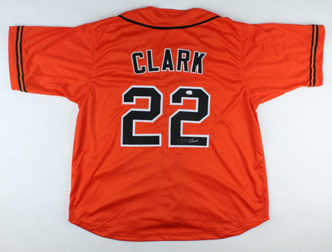 Jack Clark Signed San Francisco Giants Orange Jersey Inscribed Ripper (JSA COA)