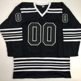 Autographed/Signed Chevy Chase Clark Griswold Chicago Black Jersey Beckett COA