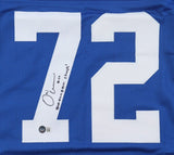 Osi Umenyiora Signed Giants Jersey Inscribed "SB XLII & XLVI Champs!" (Beckett)