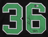 Marcus Smart Signed Boston Celtics Black Jersey Inscribed "DPOY" (Beckett)