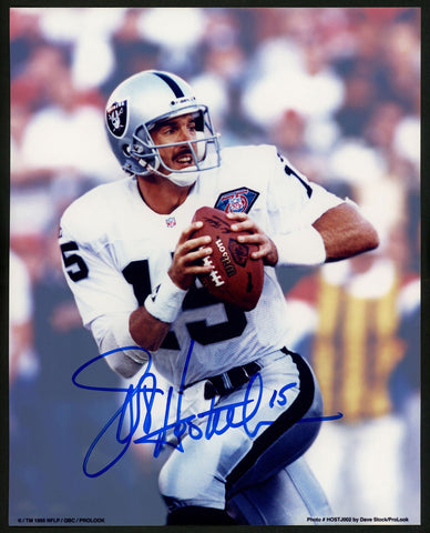 JEFF HOSTETLER AUTHENTIC AUTOGRAPHED SIGNED 8X10 PHOTO OAKLAND RAIDERS 152906