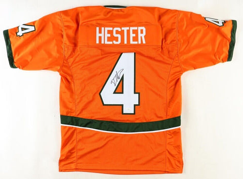 Devin Hester Signed Miami Hurricanes Jersey (JSA) Chicago Bears H O F Return Man