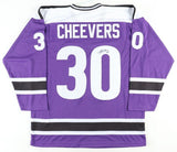 Gerry Cheevers Signed Rare 1972-73 WHA Cleveland Crusaders Jersey (JSA COA) HOF