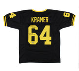 Jerry Kramer Signed Idaho Custom Black Jersey with "Last To Wear #64" Insc