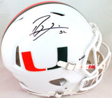 Ray Lewis Signed Miami Hurricanes F/S Speed Authentic Helmet- Beckett W Hologram