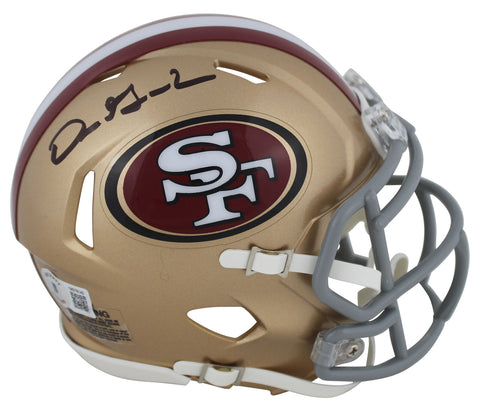 49ers Dre Greenlaw Authentic Signed Speed Mini Helmet Autographed BAS Witnessed