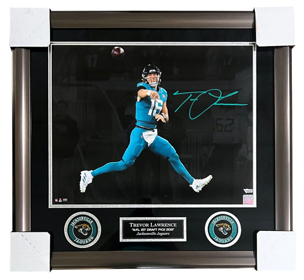 Trevor Lawrence Jaguars Signed Spotlight 16x20 Matted & Framed Photo Fanatics