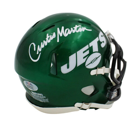 Curtis Martin Signed New York Jets Speed NFL Mini Helmet