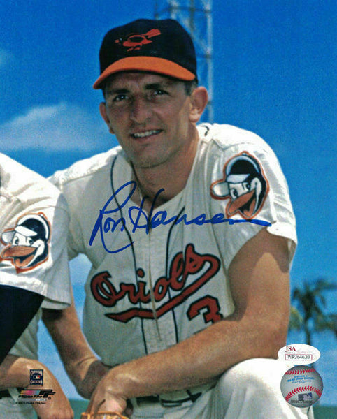 Ron Hansen Autographed Baltimore Orioles 8x10 Photo JSA 19069