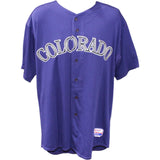 Nolan Arenado Signed Colorado Rockies Purple Majestic Jersey JSA 44650