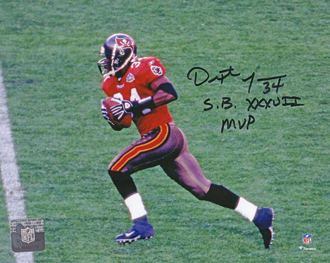 Dexter Jackson Signed Buccaneers Action 8x10 Photo w/SB XXXVII MVP - SS COA