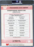 Hulk Hogan Authentic Signed March 31, 1985 WWF Wrestle Mania Flyer PSA Slabbed