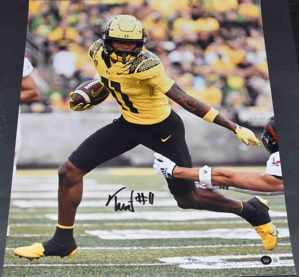 TROY FRANKLIN AUTOGRAPHED SIGNED OREGON DUCKS 16x20 PHOTO BECKETT