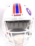 Tim Tebow Signed Gators F/S White Alt Speed Helmet - Beckett W Holo *DAMAGED