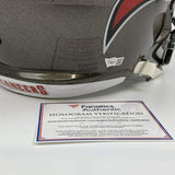 Autographed/Signed Tom Brady Buccaneers Full Size FS Replica Helmet Fanatics COA