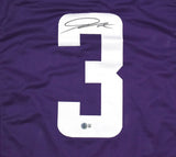 Jordan Addison Autographed Purple Pro Style Jersey - Beckett W Hologram *Black