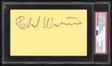 Richard Wright Pink Floyd Authentic Signed 3x5 Index Card PSA/DNA Slabbed