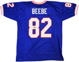 BUFFALO BILLS DON BEEBE AUTOGRAPHED SIGNED BLUE JERSEY JSA STOCK #234530