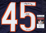 Gary Fencik Signed Chicago Bears Jersey Inscribed "SBXX" & "Hitman" (JSA COA) DB