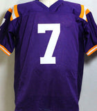 Tyrann Mathieu Autographed Purple College Style Jersey - JSA W Auth *7