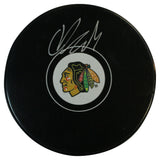 Colton Dach Autographed/Signed Chicago Blackhawks Puck Fanatics 35419