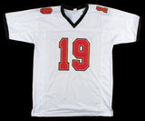 Keyshawn Johnson Signed Tampa Bay Buccaneers Jersey (Beckett COA) 3xPro Bowl WR