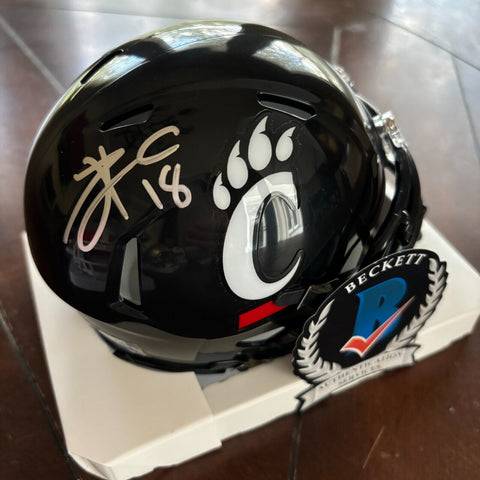 Travis Kelce Autographed Signed Cincinnati Bearcats Mini Helmet Beckett Chiefs