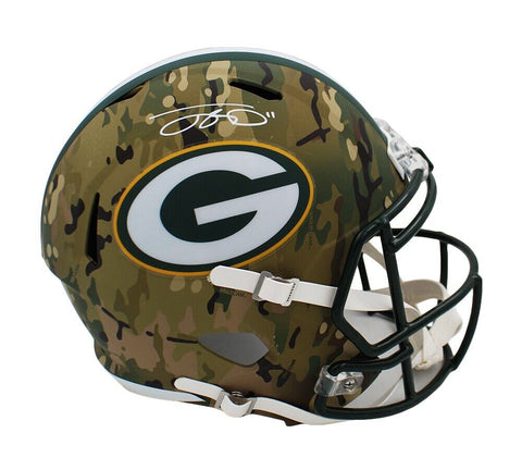 Jaylen Reed Signed Green Bay Packers Speed Full Size Camo NFL Helmet