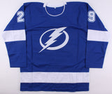 Slater Koekkoek Signed Lightning Jersey (Beckett) NHL Playing Career 2014-2022