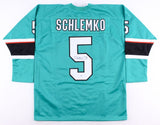 David Schlemko Signed Sharks Jersey (Beckett COA) San Jose Defenseman