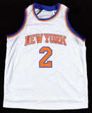 Miles McBride Signed New York Knicks White Jersey (Beckett) 2021 NBA Draft Pick