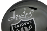 Howie Long Autographed/Signed Raiders F/S Flash Speed Helmet Beckett 35683