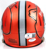 Barry Sanders Autographed OSU Cowboys 'Pistol Pete' Mini Helmet-Beckett Hologram